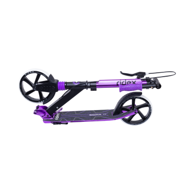 Самокат 2-колесный Sigma 200 мм, ручной тормоз, черный/фиолетовый